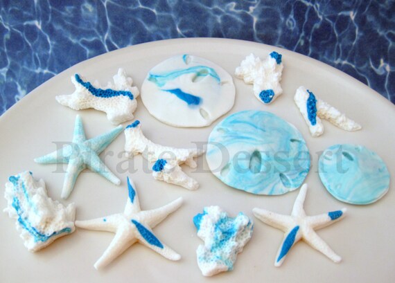 Download Bajo el mar comestible decoraciones de la torta Desktop Wallpaper