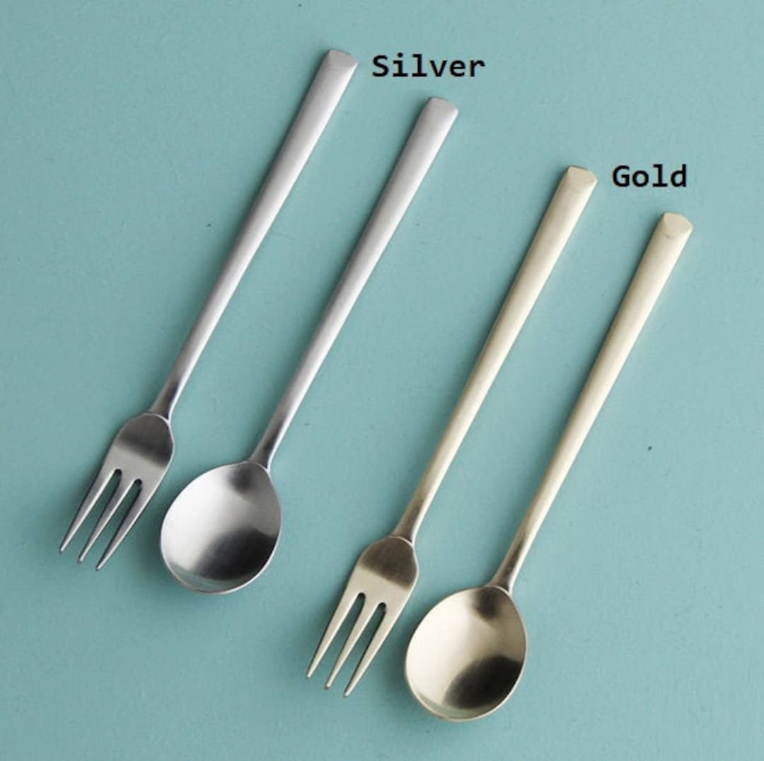 Cozymomdeco / Korean Traditional Utensil stainless Steel Silver Tea