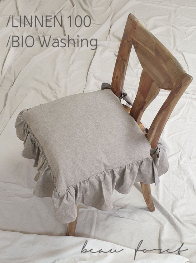 Cozymomdeco / 100 LINEN Light Brown / Chair covers dining Etsy