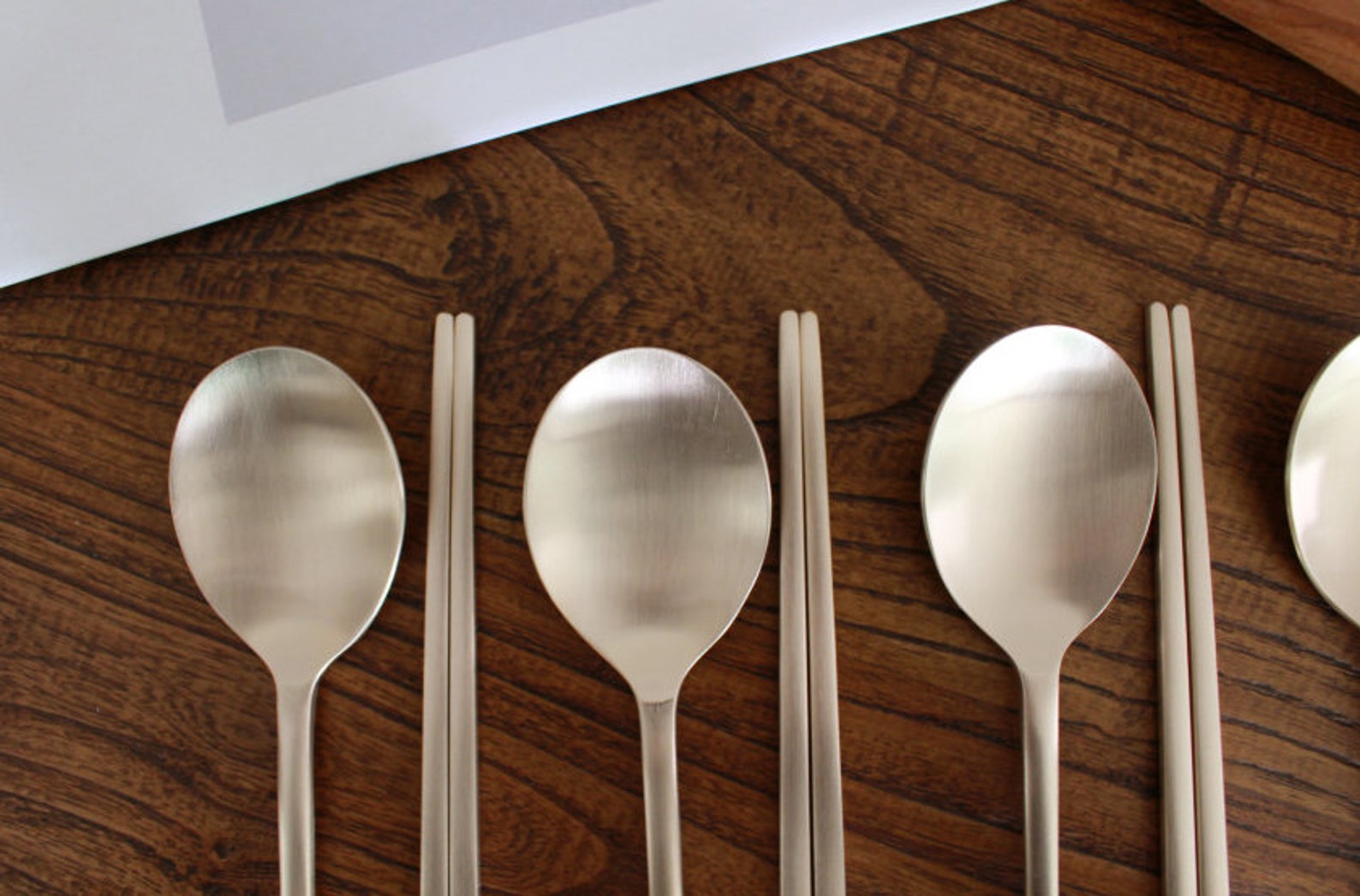 Made in Korea Modern Dinner Traditional Flatware Modern Gold Etsy
