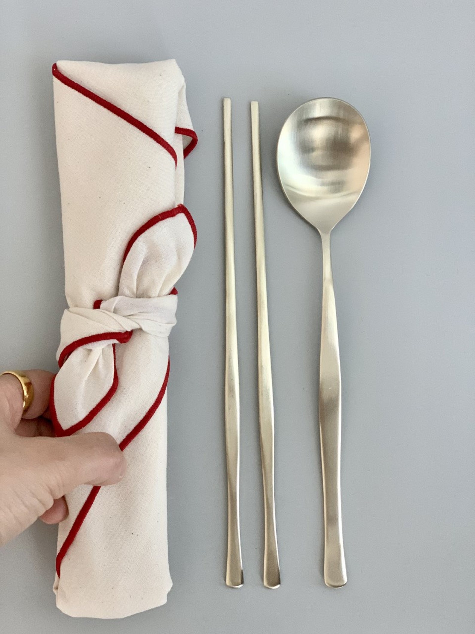 Cozymomdeco / Korean Utensil Flatware Cutlery Modern Stainless Etsy
