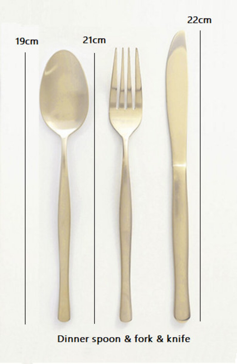 Korean Traditional Utensil Flatware Modern Gold Cutlery Set Etsy