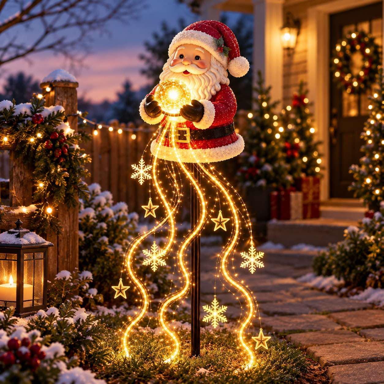 Vintage Santa Light - Etsy