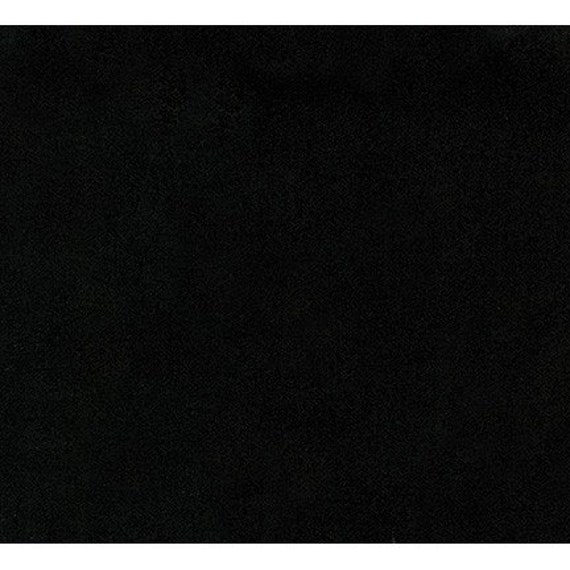 Flannel Solid 'black' Fabric by the Yard and Halfyard Etsy