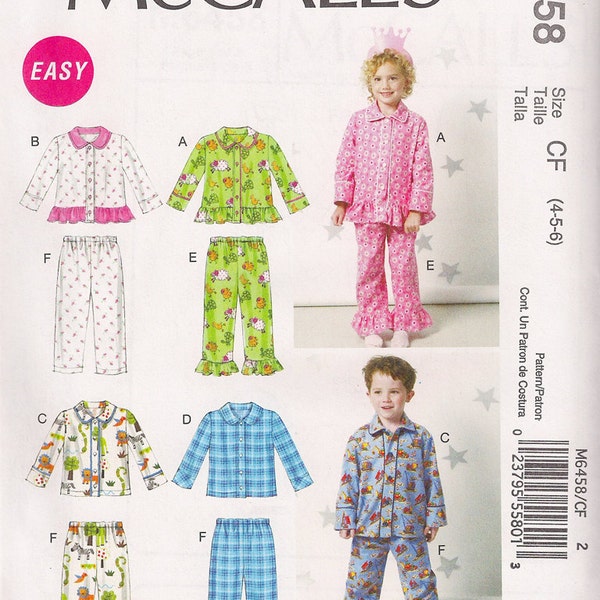 Girls Pajama Pattern Etsy