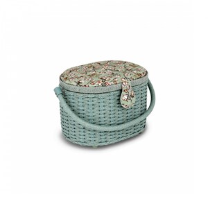 Dritz Large Sewing Basket Kit Aqua Dots