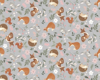 Flannel 'Baby in Bloom Babies in Bloom' fabric by the yard and half-yard – 100% Cotton by 3 Wishes Fabrics