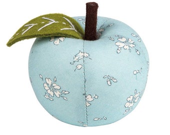 Liberty Fabric "Field Rose" Apple Pin Cushion 3 1/2" by Liberty of London  04775965A-APPLE