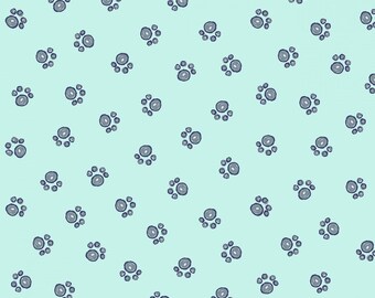 Poochie McGruff Bones Cotton Flannel from 3 Wishes Fabric Priced per 12 Yard.