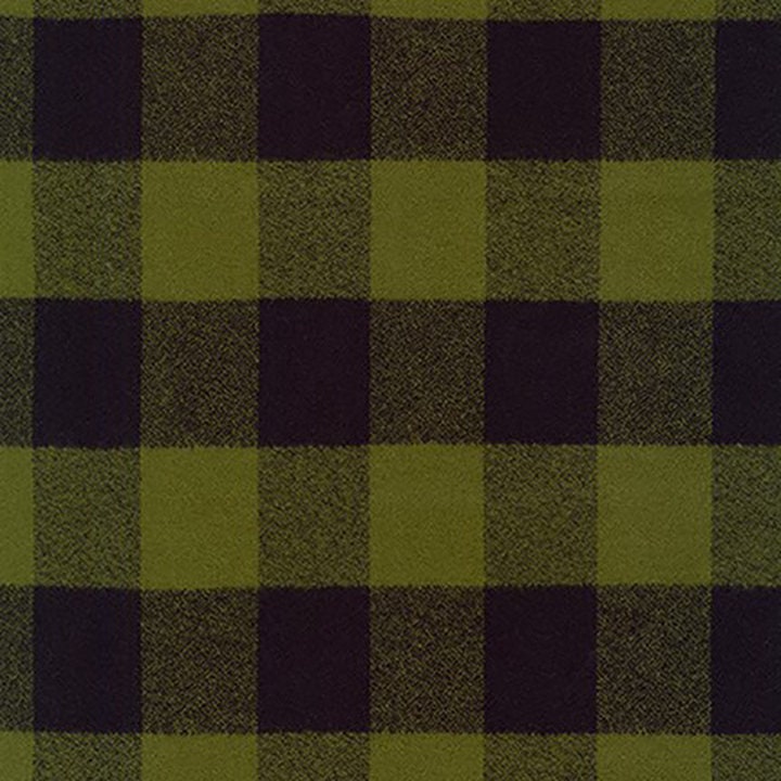 Mammoth Flannel 'olive' Black and Olive 