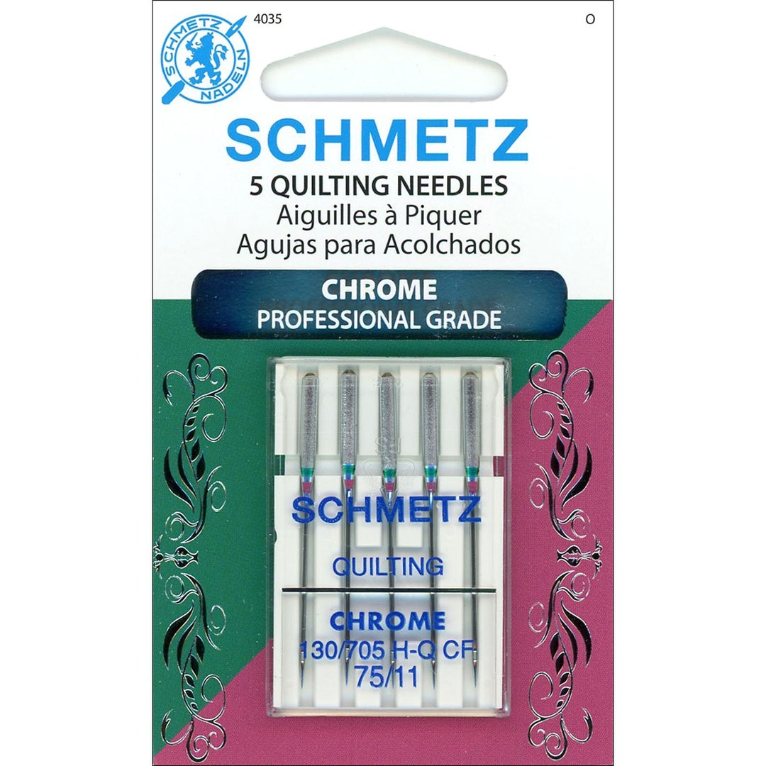 75/11 Chrome Quilting Needles — Poppy Quilt N Sew