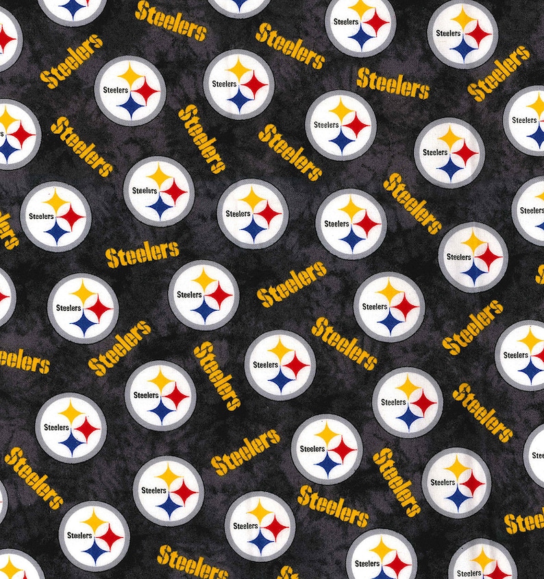Flannel Logos & Team Name NFL Pittsburgh Steelers Print on - Etsy
