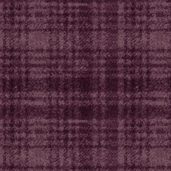 Flannel Violet Plaid 'Woolies' by the Yard – 100% cotton by Maywood Studio