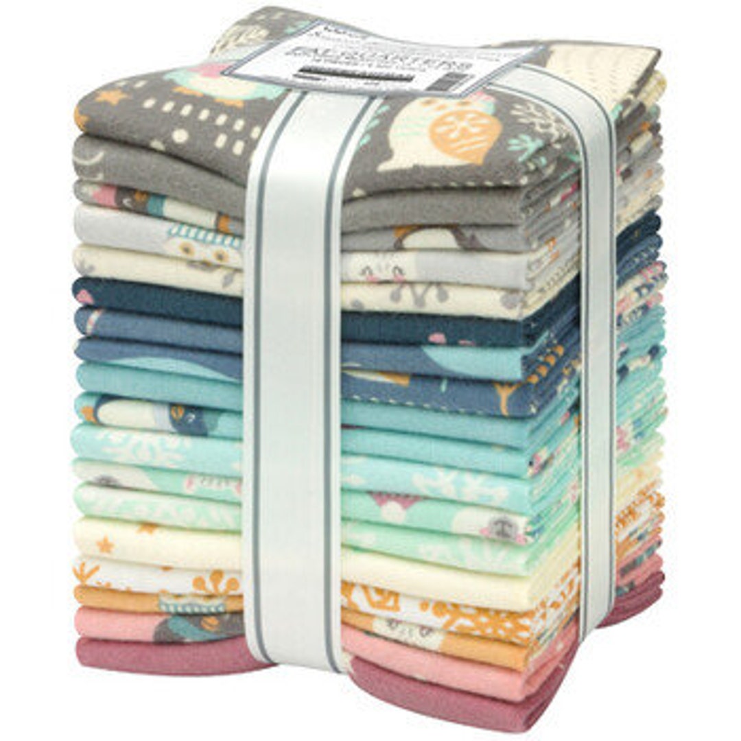 Flannel Fat Quarter Bundle snow Snuggles 18 Etsy