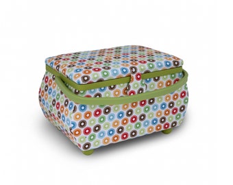Large Curved Rectangle Sewing Basket 12-3/4in x 7-5/8in x 7-3/4in From Dritz Z10237-211