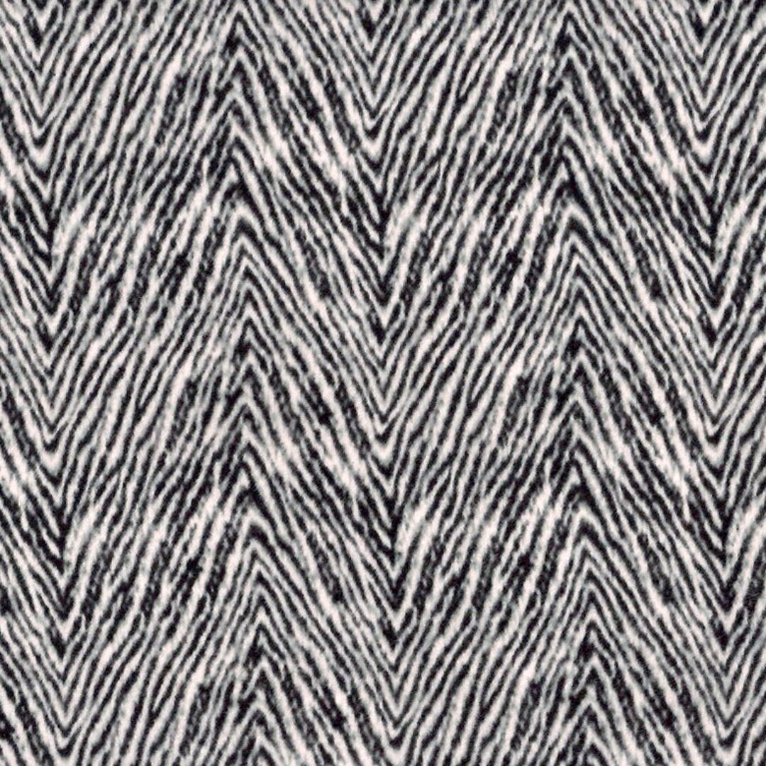 Zebra Herringbone Flannel Fabric by the Yard 100 Cotton Etsy