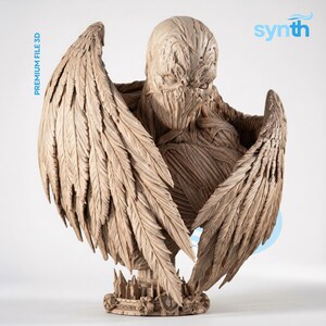 Angel Spawn - Spawn 1-4 skala byst STL-fil för 3D-utskrift