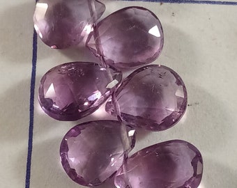 micro fancy  faceted pear shaped  top grade amethyst beads