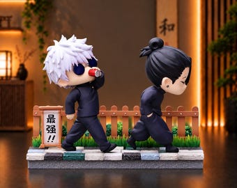 Jujutsu Kaisen Gojo & Geto Suguru Figura Set, 11 cm, Figura de Anime, Decoración de Sala Manga, Regalo de Fanático del Anime