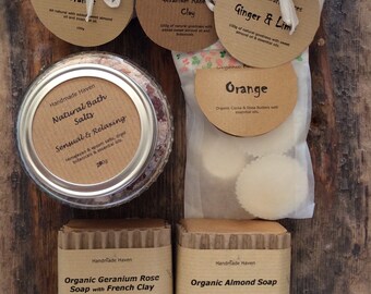 Pamper Gift Set (Large) - Vegan - Soaps - Fizzes - Bath Salts - Bath Melts - All Natural