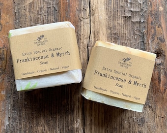 Vegan Organic Soap - Frankincense and Myrrh