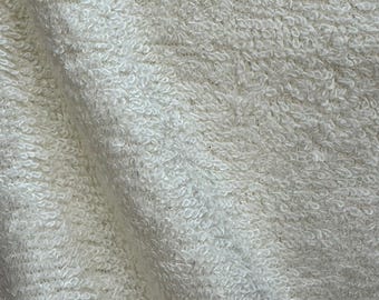 Natural Bamboo Towelling Fabric - 150cm x 100cm - Price Per Metre