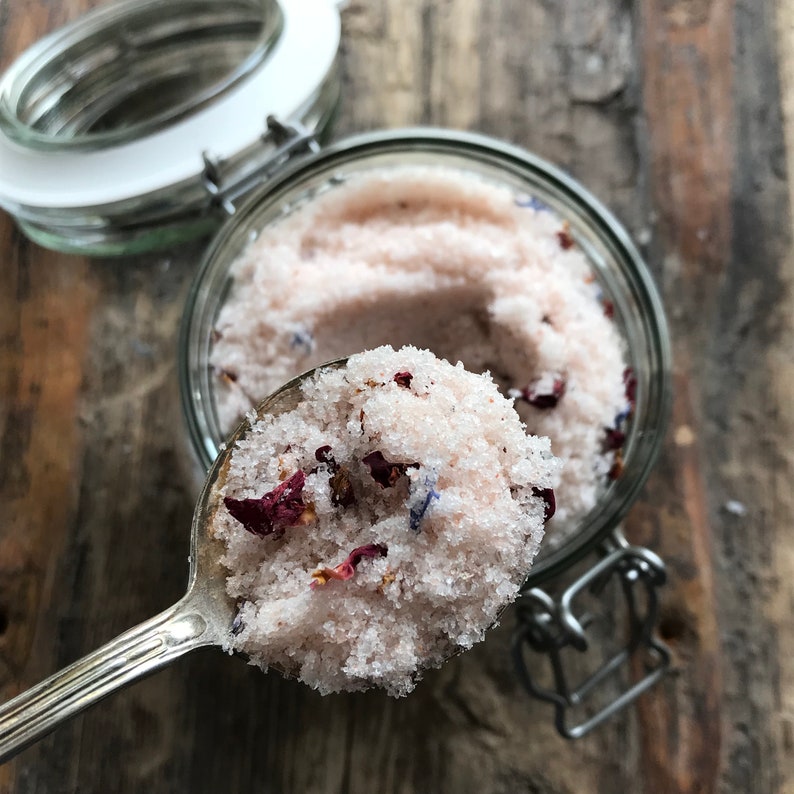Natural Bath Salts With Himalayan & Epsom Salts Aromatherapy Etsy