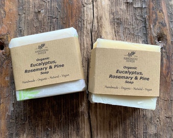 Vegan Organic Soap - Eucalyptus, Rosemary & Pine