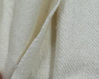 Organic Hemp / Cotton Towelling Fabric, Unbleached - 150cm x 100cm (tubular) - Price Per Metre