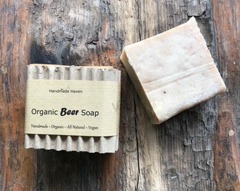 Vegan Organic Soap - Beer, Unscented