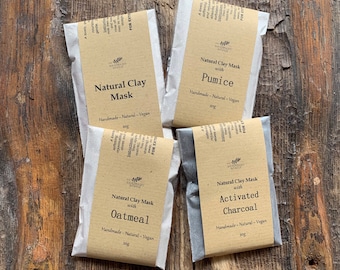 Natural Clay Face Masks - Sample Sachet - Cleansing - Sensitive Skin