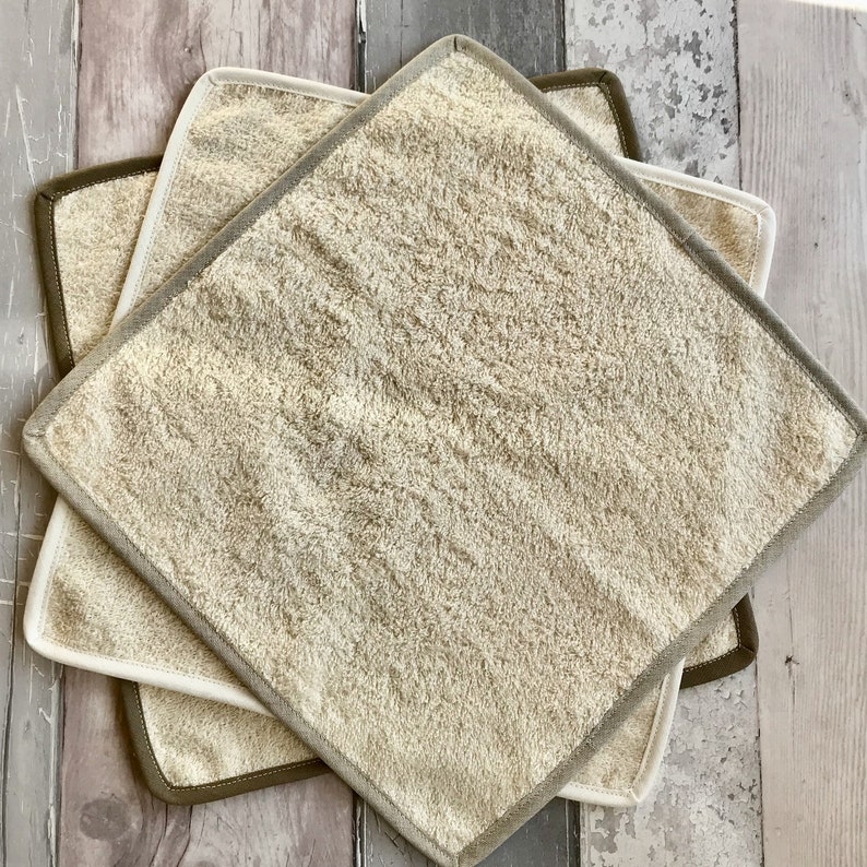 Luxury Organic Cotton Face / Wash Cloth Large Etsy