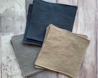 Natural Linen Cleansing Pads, Gently Exfoliating