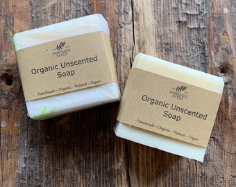 Vegan Organic Soap - Unscented (Fragrance Free)