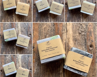 Vegan Organic Soap - Unscented Bars - Bulk Buy