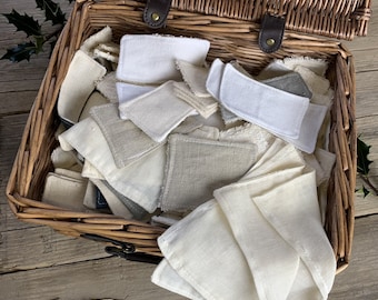 Organic Mixed Makeup Remover Pads - Random Sizes from Off-cuts