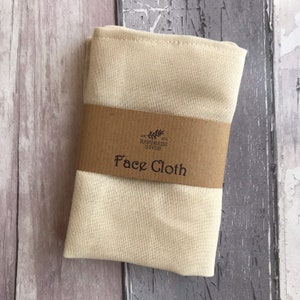 Organic Muslin Face Cloth, Set of Two