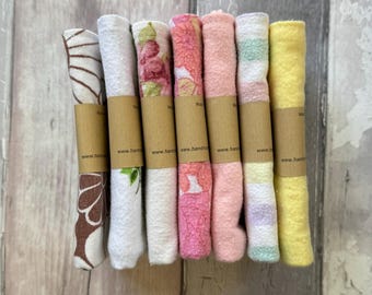 Cotton Dish Cloth - Pair - Plastic-free - Vintage - Organic Cotton