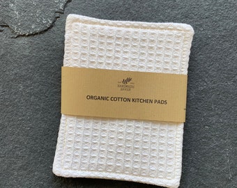 Kitchen Pads, Organic Cotton (Plastic-free Sponge)