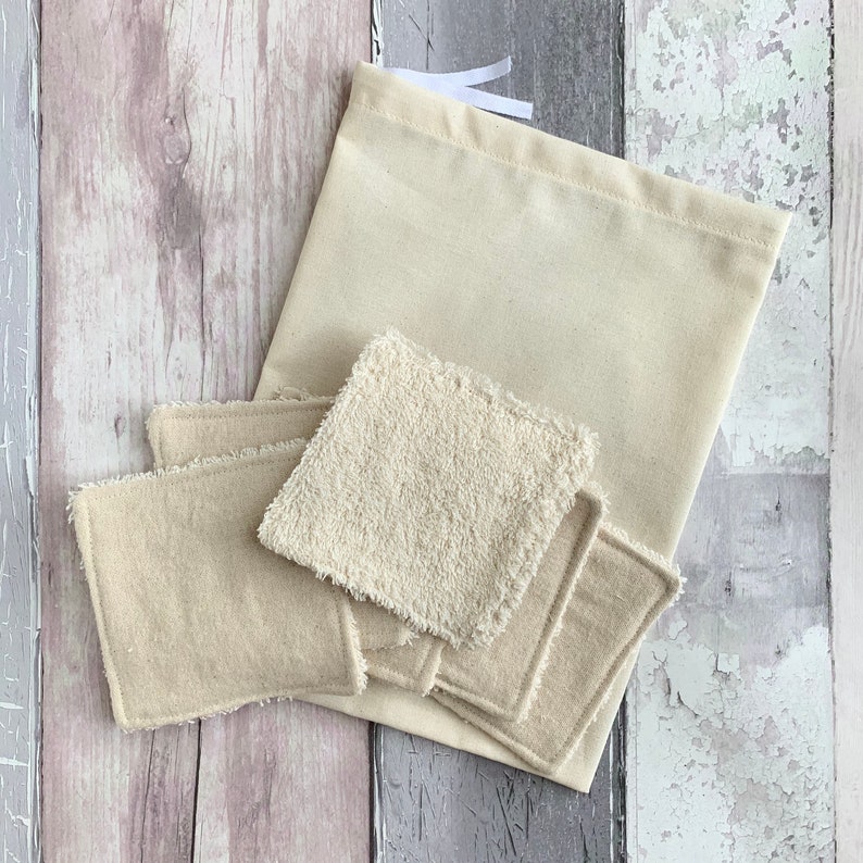 Organic Cotton Reusable Cleansing Pads Medium Etsy