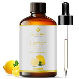 Lemon Essential Oil 120ml – 100% Pure Aromatherapy Oil for Diffuser, Humidifier, Massage, Bath, Home Fragrance & DIY