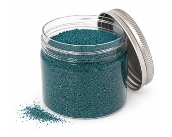 Hand-Tinted Turquoise Quartz Sand, Coastal Decor Vase Filler (4.4 oz)