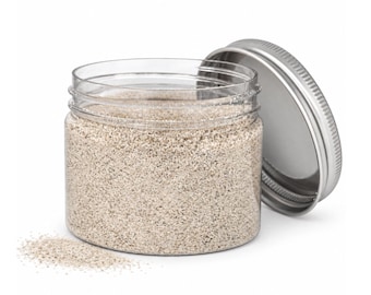 Sea Pearl Quartz Sand, Pearly Gray Vase Filler, Wedding Unity Ceremony (4.4 oz)