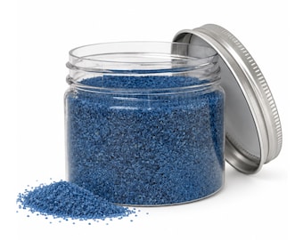 Sky Blue Quartz Sand, Hand-Tinted Decorative Filler (4.4 oz)