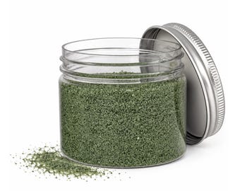 Forest Moss Quartz Sand, Hand-Tinted Green Vase Filler (4.4 oz)