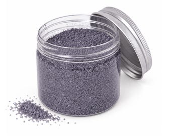 Lavender Mist Quartz Sand, Hand-Tinted Plum Purple, Vase Filler (4.4 oz)