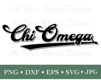 Chi Omega SVG PNG DXF Eps Jpg File, ChiO Sorority Greek Life Cut File For Cricut, Silhouette, Sublimation T-Shirt, Instant Download