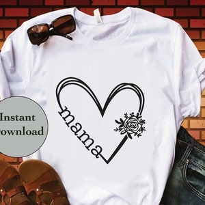 Mother&#39;s Day SVG PNG DXF Eps Jpg File, Gifts For Mom, Happy Mother&#39;s Day Gift For Cricut, Silhouette, Sublimation T-Shirt Design, Diy Shirt