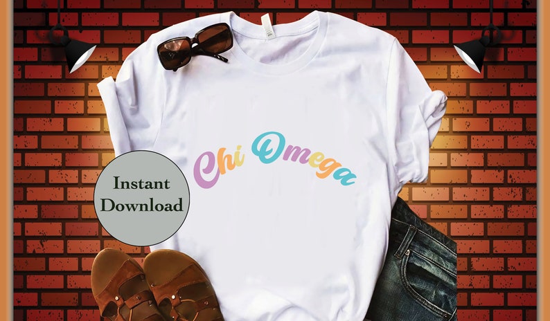 Chi Omega SVG PNG DXF Eps Jpg File, ChiO Sorority Greek Life Cut File For Cricut, Silhouette, Sublimation T-Shirt, Instant Download image 1