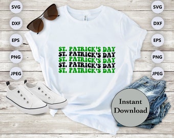 St Patricks Day SVG PNG DXF Eps Jpg Design File, Happy St  Patrick's Day Cut File For Cricut, Cameo, Sublimation Diy T-Shirt